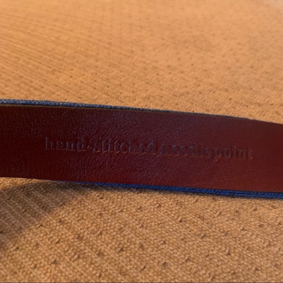 Smathers and Branson shotgun and shell needlepoint belt - Picture 8 of 10